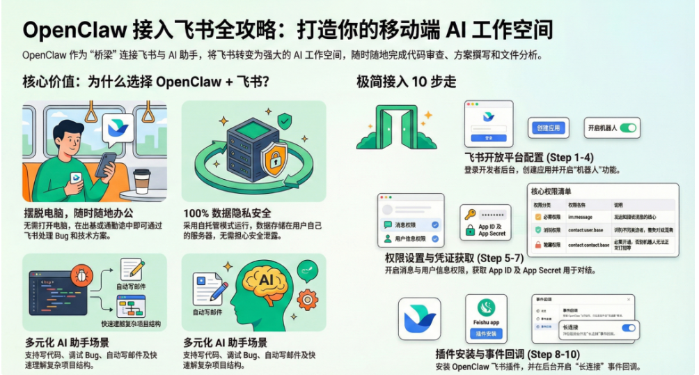 Featured image of post 让 AI 助手成为你的数据分析搭档：OpenClaw 部署与飞书接入实战